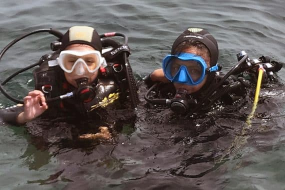 Stage plongée sous-marine enfant