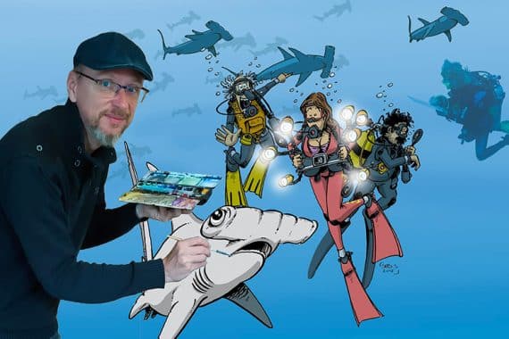 Cover Sébastien Salingue peinture requin