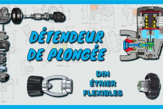 Détendeur, DIN / étrier, flexibles